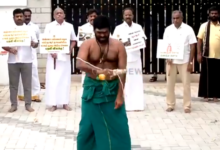 Tamil Nadu BJP president K Annamalai self-whips himself as a mark of protest to demand justice in the Anna University alleged sexual assault case.