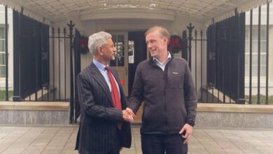 EAM S. Jaishankar with U.S. NSA Jake Sullivan in Washington D.C., exchanging views on “current regional and global developments”.