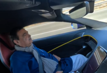 Nitin Gadkari in speed car