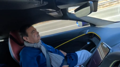 Nitin Gadkari in speed car