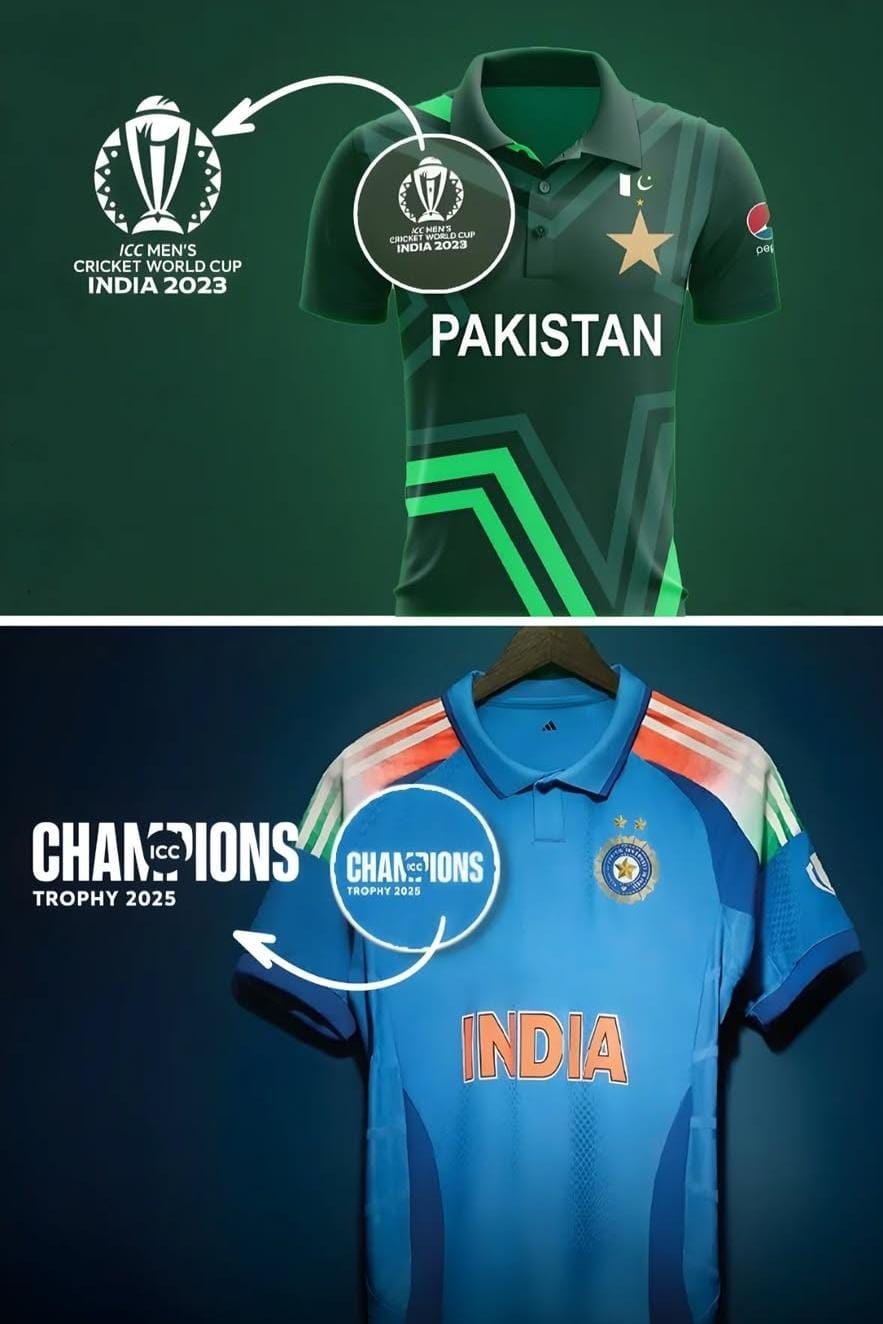 BCCI , indian jersey and pakistan jersey 