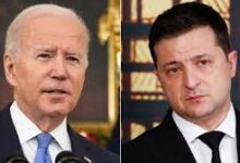 US President JoeBiden and Ukraine Volodymyr Zelenskyy